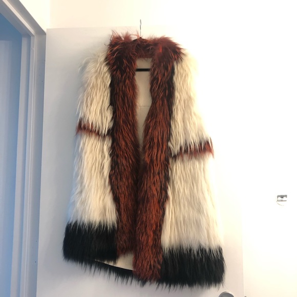 Real fur vest